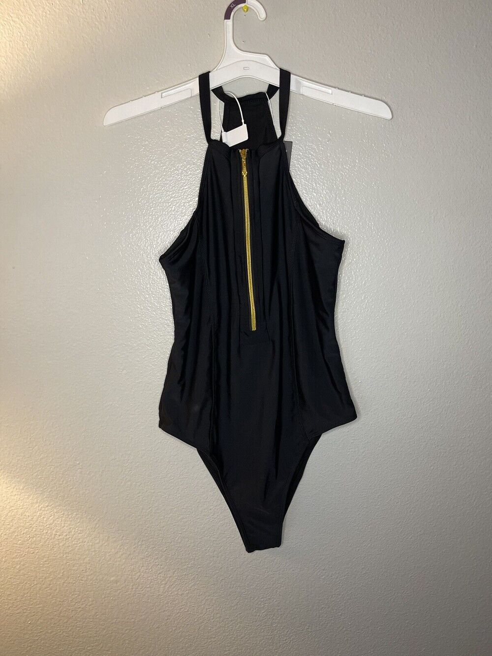 BIKINX One Piece Bathing Suits NWT Swimsuit Best Tummy Control Swimwear M Zip Up